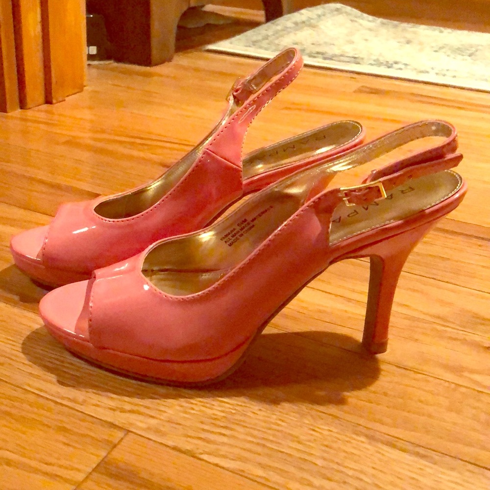 Rampage coral patent pumps